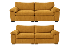 Jumbo Cord Sectional 3 and 2 Seater Sofa – Plush Support & Soft Cord Fabric, Space-Saving Split Design, Comfortable Sofa for Modern Living Rooms