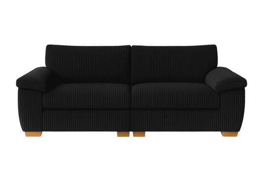 Jumbo Cord Sectional 2-Seater Sofa – Deep Cushioned Couch with Soft Fabric & Space-Saving Split Design | Compact Couch for Modern Living Rooms