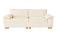 Jumbo Cord Sectional 2-Seater Sofa – Deep Cushioned Couch with Soft Fabric & Space-Saving Split Design | Compact Couch for Modern Living Rooms