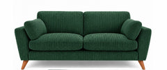 Sofa Selection Harlow Jumbo Cord High Back 3 Seater Sofa – Corduroy Sofa, Supportive High Back, Solid Hardwood Frame, Washable Covers