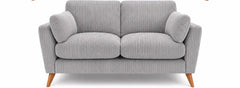 Sofa Selection Harlow Jumbo Cord High Back 2 Seater Sofa – Compact Corduroy Sofa, Supportive High Back, Solid Hardwood Frame, Washable Covers
