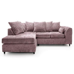 Chenille 4 Seater Corner Sofa