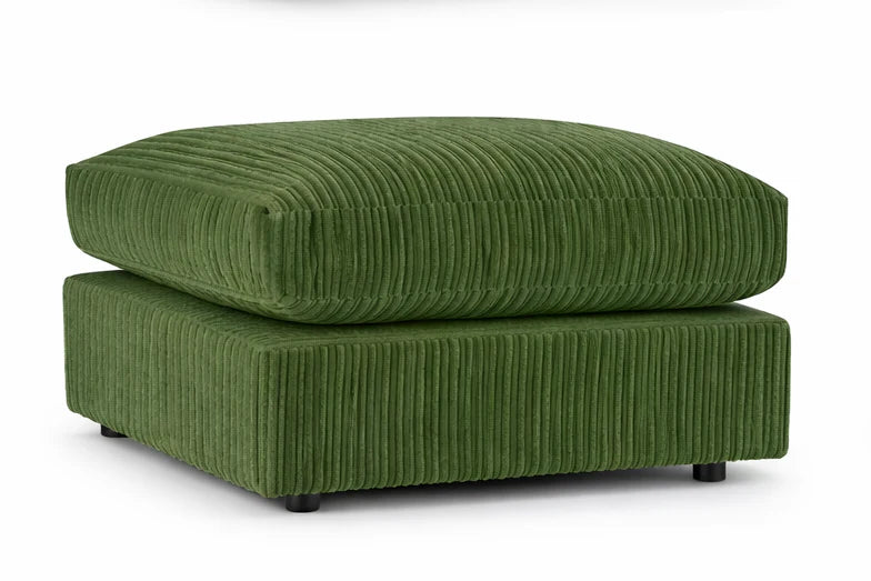 Stylish Jumbo Cord Footstool | Sofa Selection UK