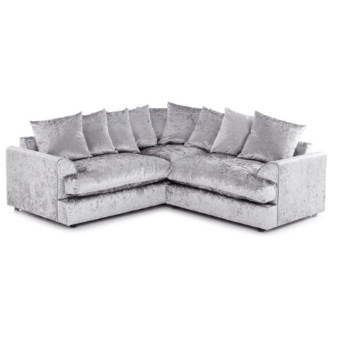 Crushed Velvet 5 Seater Corner Sofa