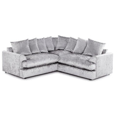 Crushed Velvet 5 Seater Corner Sofa