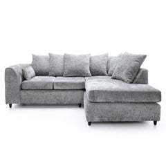 Chenille 4 Seater Corner Sofa