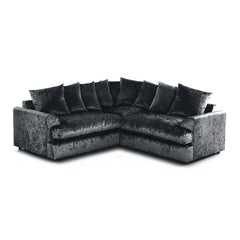 Crushed Velvet 5 Seater Corner Sofa