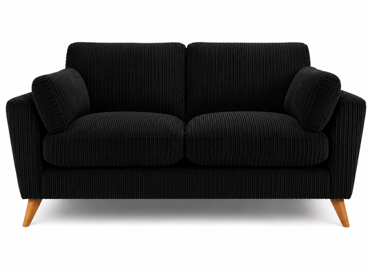 Sofa Selection Harlow High Back 2 Seater - Black