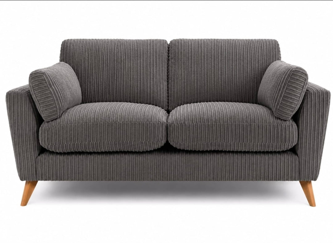 Sofa Selection Harlow High Back 2 Seater - Grey