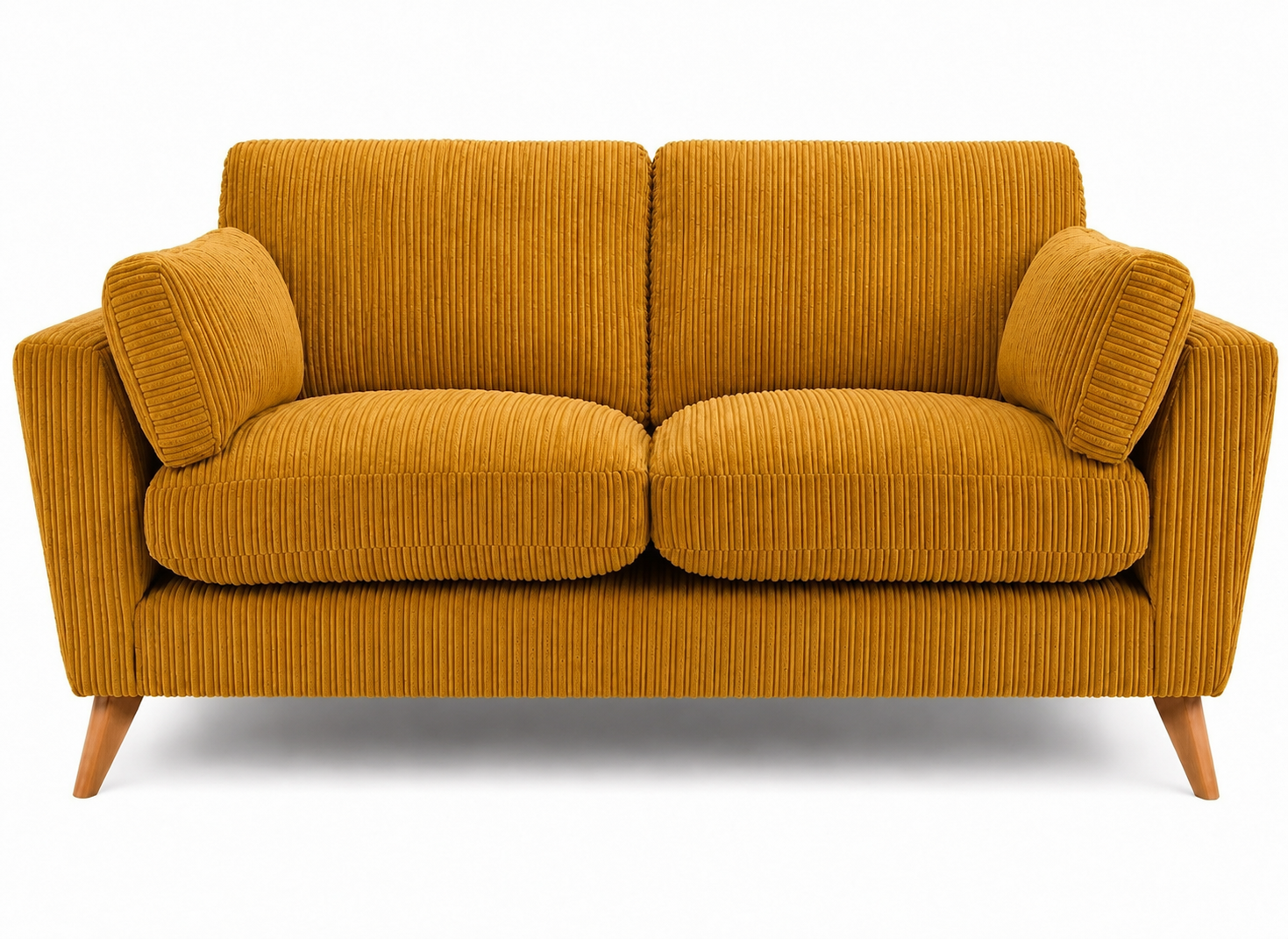 Sofa Selection Harlow High Back 2 Seater - Mustard