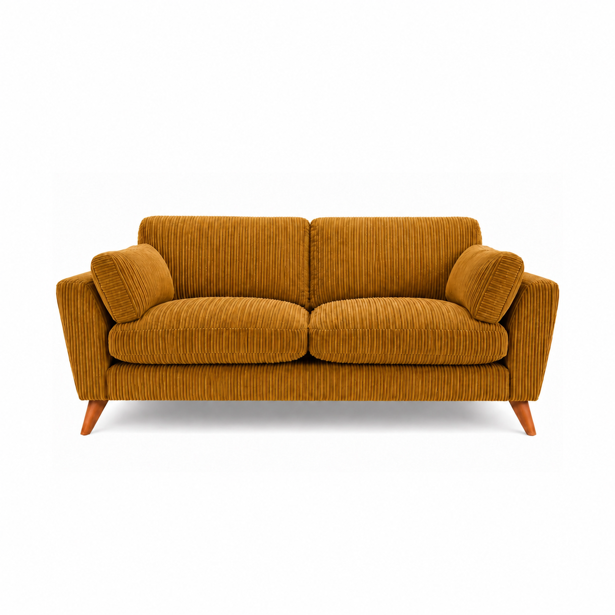 Sofa Selection Harlow High Back 3 Seater - Mustard