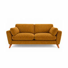Sofa Selection Harlow High Back 3 Seater - Mustard