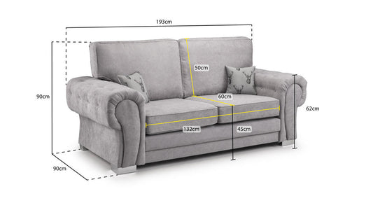 Verona (High Back) 3 Seater Sofa