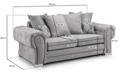 Verona (Scatter Back) 3 Seater Sofa